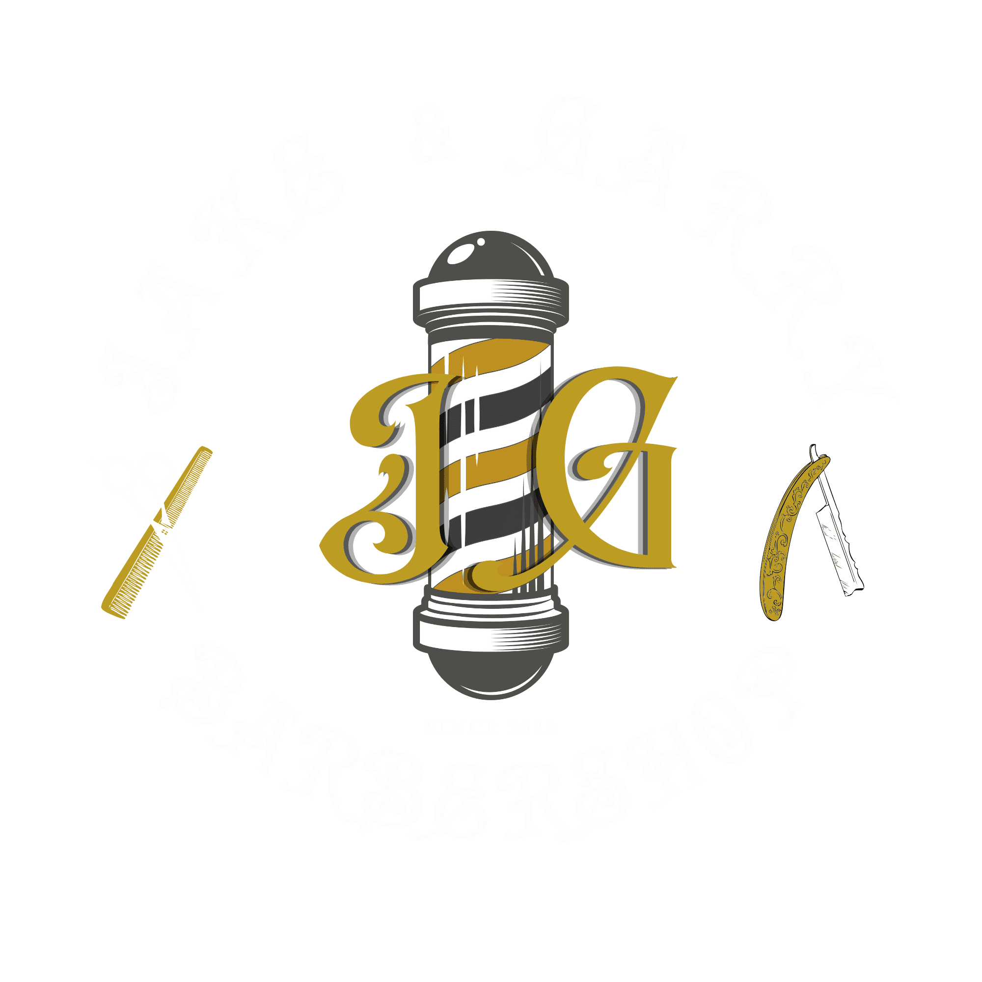 Jake & Garry's Barbershop logo